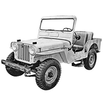 Willys CJ-3A Illustration