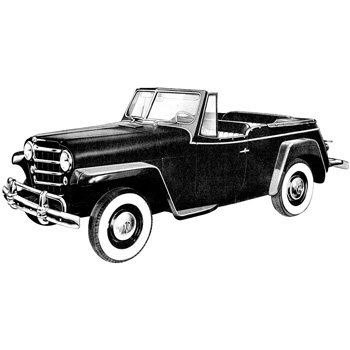 Willys Jeepster Illustration Willys Jeepster Illustration