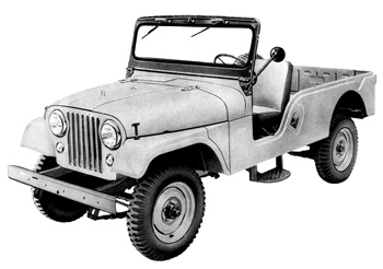 CJ-6 Jeep Front View CJ-6 Jeep Front View